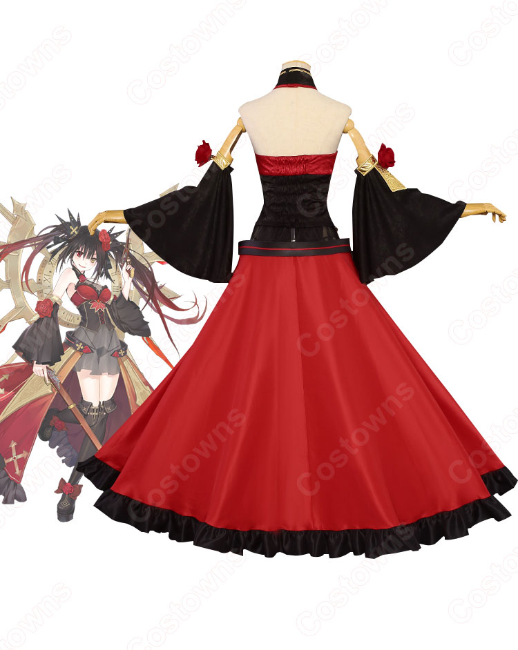 デアラ 時崎狂三 (ときさきくるみ) コスプレ衣装 『デート・ア・ライブ』スカーレット悪夢 cosplay 仮装 変装-10