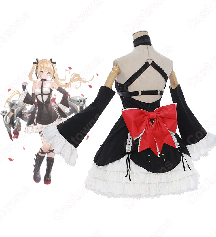 アズレン 駆逐艦 マリー・ローズ コスプレ衣装 『アズールレーン』『デッド オア アライブ』 小悪魔サーバント ロリータ メイド服 cosplay 仮装 変装-7