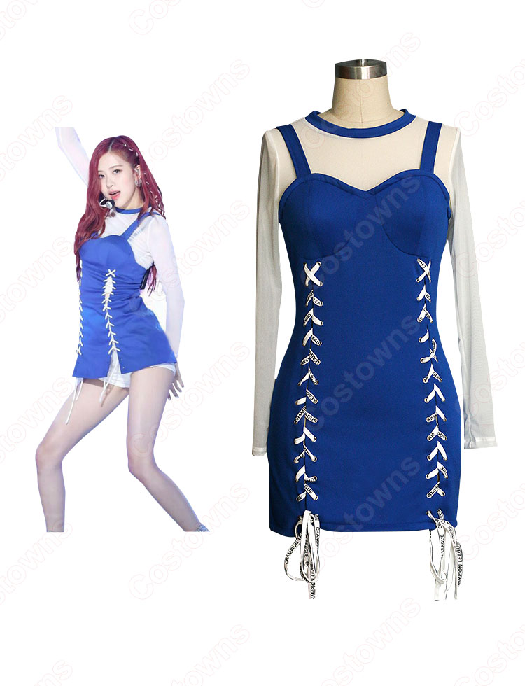BLACKPINK ROSE（ロゼ）ジャズダンス衣装『Forever Young』MVダンス服 変装 韓国 アイドルスタイル衣装 セクシーな ステージ衣装 演出服 日常着-4