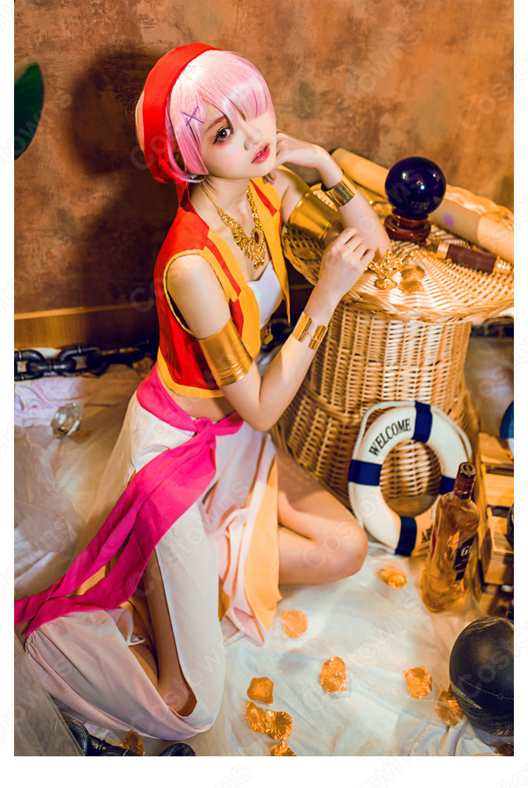 リゼロ ラム レム アラジン コスプレ衣装『Re:ゼロから始める異世界生活』アラビアンナイト cosplay 仮装 変装-3