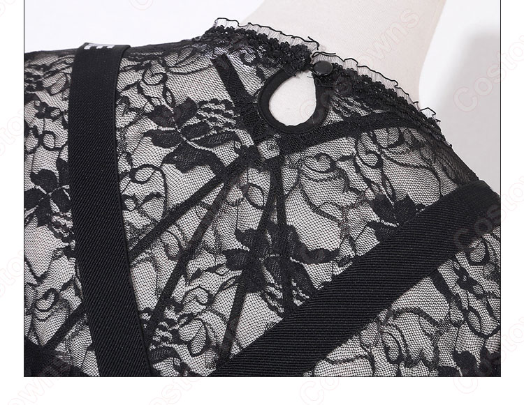 Jennie Kim(キム・ジェニ) ジャズダンス衣装 『BLACKPINK』So Hot ステージ衣装 韓国 アイドル 衣装 レース へそ出し 長袖 サロペットスカート セット セクシーな 社交ダンス 団体服 演出服-7