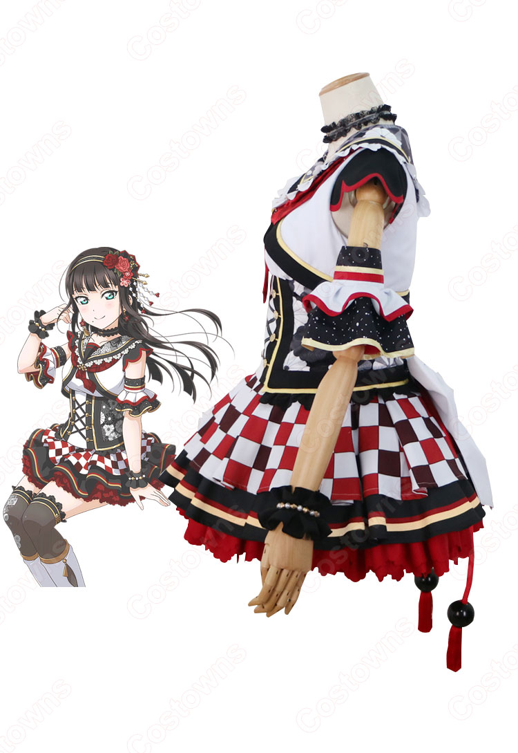 Love Live! 黒澤ダイヤ(クロサワダイヤ) お正月編2018 覚醒後 コスプレ衣装 『ラブライブ!サンシャイン!!』Aqours cosplay 仮装 変装-4