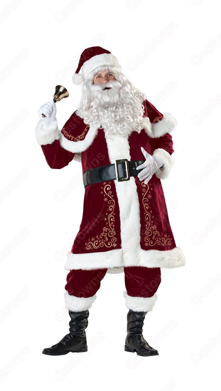 クリスマス サンタ衣装 サンタクロース コスプレ衣装 メンズ クリスマス衣装 サンタ テーマパーティー衣装 Costowns