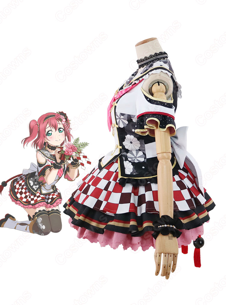 Love Live! 黒澤ルビィ(クロサワルビィ) お正月編2018 覚醒後 コスプレ衣装 『ラブライブ!サンシャイン!!』Aqours cosplay 仮装 変装-4