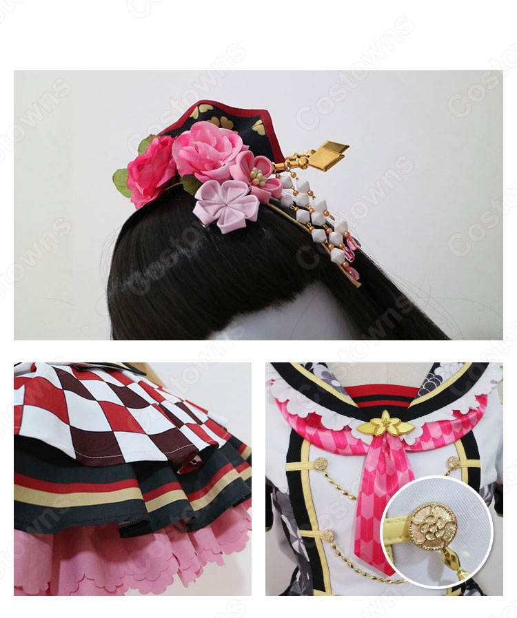 Love Live! 黒澤ルビィ(クロサワルビィ) お正月編2018 覚醒後 コスプレ衣装 『ラブライブ!サンシャイン!!』Aqours cosplay 仮装 変装-6