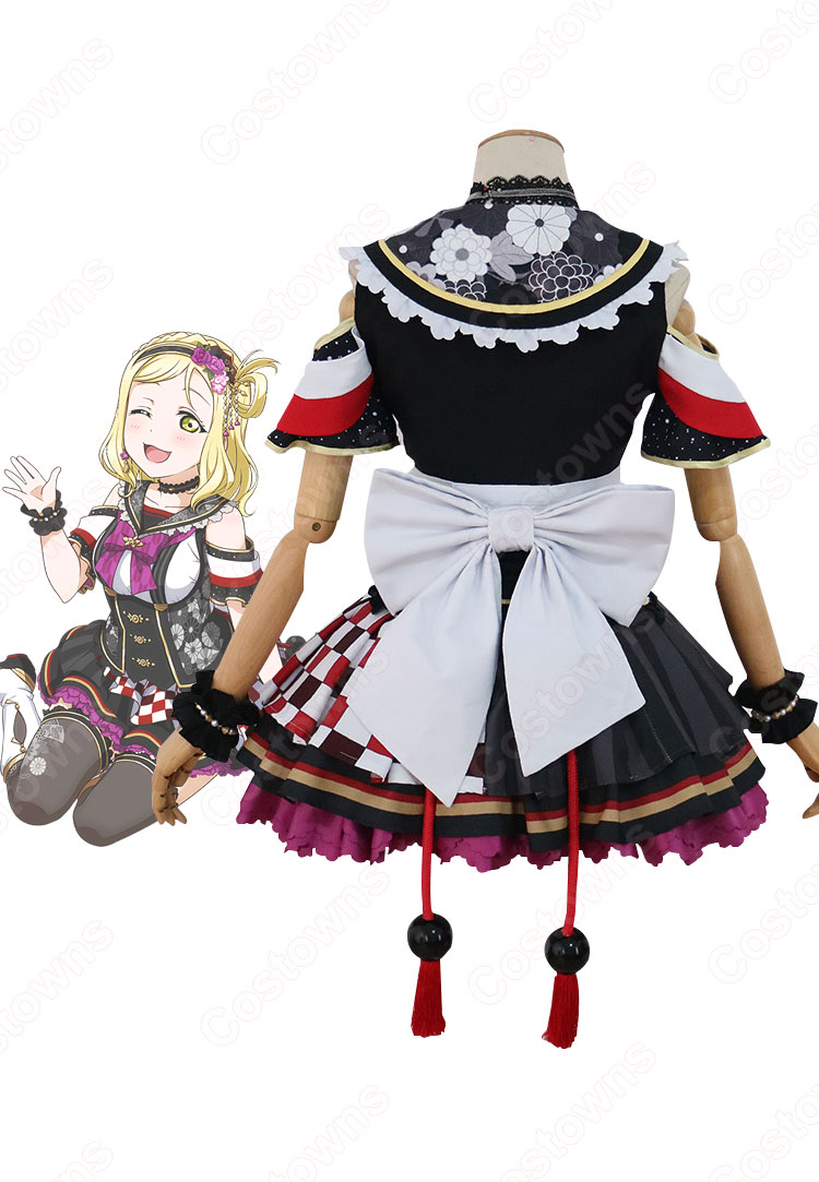 Love Live! 小原鞠莉(オハラマリ) お正月編2018 覚醒後 コスプレ衣装 『ラブライブ!サンシャイン!!』Aqours マリー cosplay 仮装 変装-3