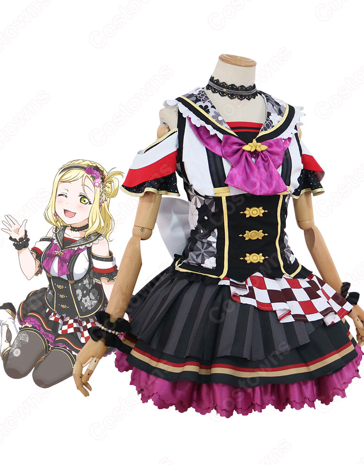 Love Live! 小原鞠莉(オハラマリ) お正月編2018 覚醒後 コスプレ衣装 『ラブライブ!サンシャイン!!』Aqours マリー cosplay 仮装 変装-2