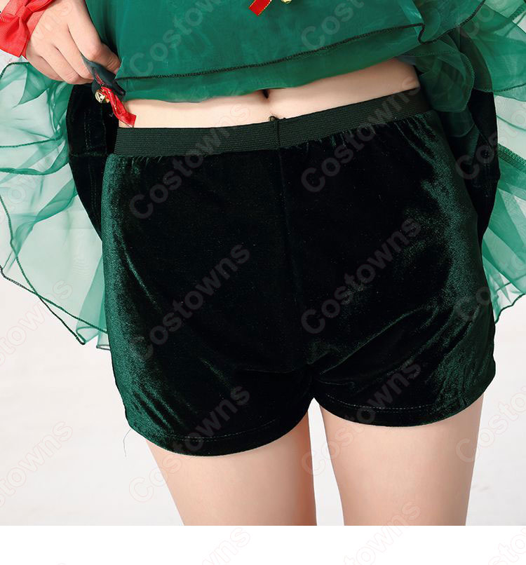 クリスマスドレス クリスマスツリー コスプレ衣装 サンタクロース ワンピース レディース 可愛い 衣装-5