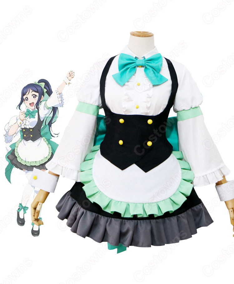 ラブライブ! 松浦果南(マツウラカナン) メイド服 コスプレ衣装 『ラブライブ!サンシャイン!!×THEキャラSHOP』 メイド衣装 cosplay 仮装 変装 オーダメイド可-2