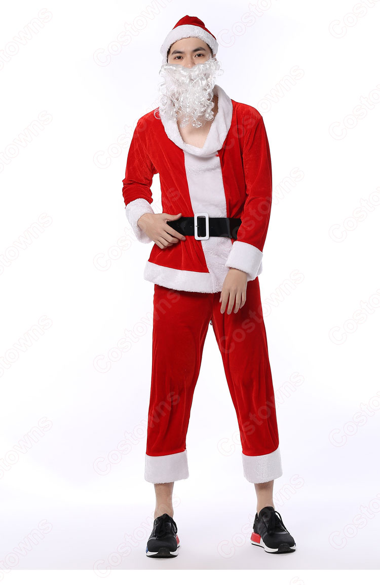 サンタ衣装 サンタクロース コスプレ衣装 クリスマス コスチューム (男女兼用)-5
