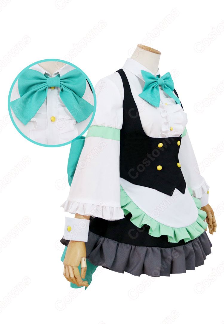 ラブライブ! 松浦果南(マツウラカナン) メイド服 コスプレ衣装 『ラブライブ!サンシャイン!!×THEキャラSHOP』 メイド衣装 cosplay 仮装 変装 オーダメイド可-3