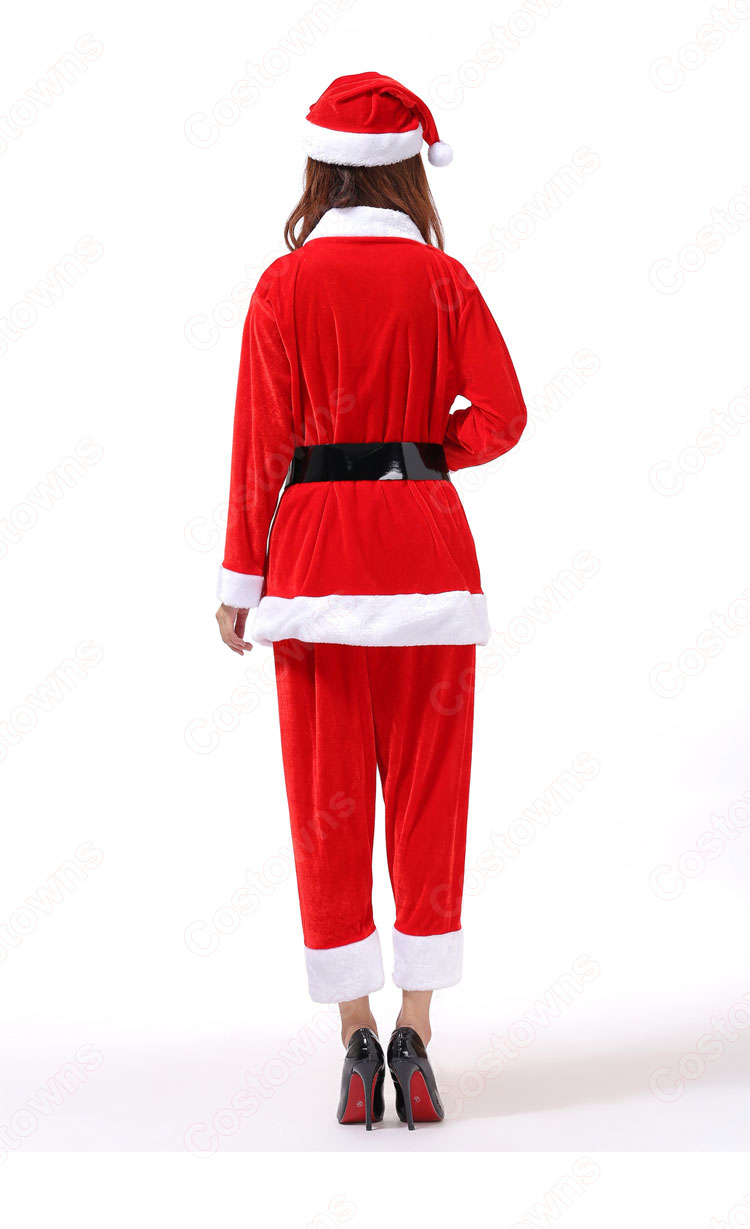 サンタ衣装 サンタクロース コスプレ衣装 クリスマス コスチューム (男女兼用)-4