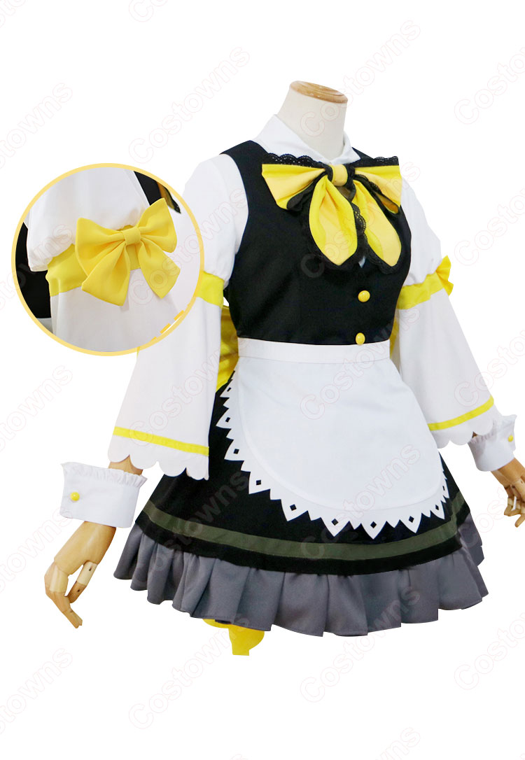 ラブライブ! 国木田花丸（クニキダハナマル） メイド服 コスプレ衣装 『ラブライブ！サンシャイン!!×THEキャラSHOP』 メイド衣装 cosplay 仮装 変装 オーダメイド可-3