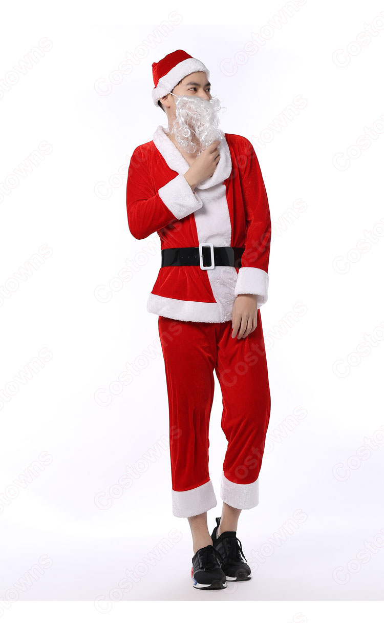 サンタ衣装 サンタクロース コスプレ衣装 クリスマス コスチューム (男女兼用)-6