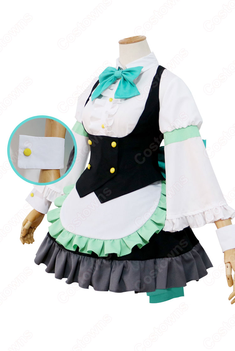 ラブライブ! 松浦果南(マツウラカナン) メイド服 コスプレ衣装 『ラブライブ!サンシャイン!!×THEキャラSHOP』 メイド衣装 cosplay 仮装 変装 オーダメイド可-4