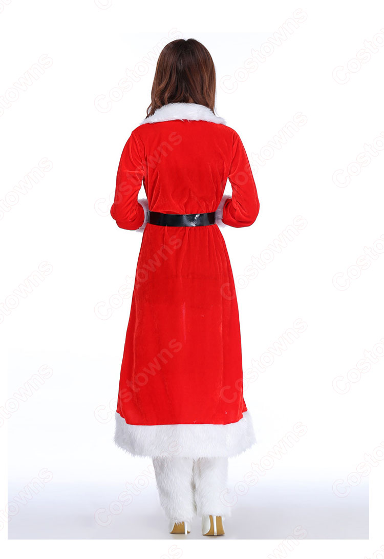 クリスマス衣装 クリスマスパーティー衣装 レディース セクシー マント ワンピース サンタ コスプレ衣装-3