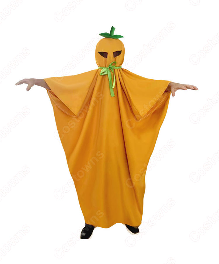 ハロウィン コスプレ衣装 カボチャ マント 子供 大人用ハロウィン衣装 パンプキン おばけ 仮装-1