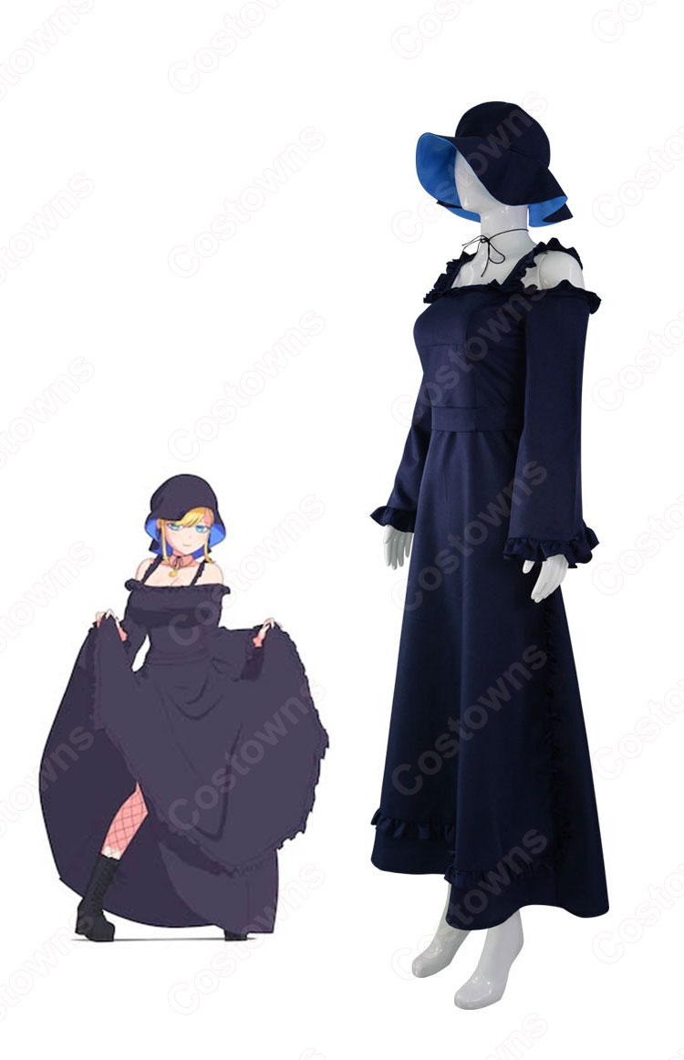 アリス・レンドロット 黒いメイド服 コスプレ衣装 『死神坊ちゃんと黒メイド』 メイド 黒ワンピース cosplay 仮装 変装-2