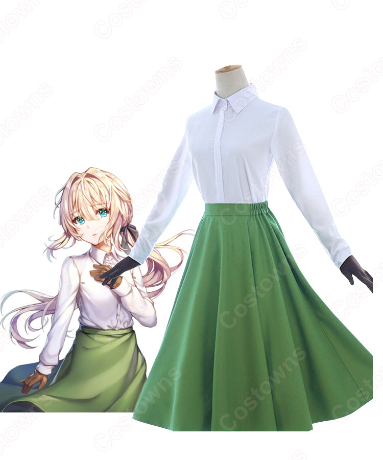 海外限定スパイク販売 日常服 ヴァイオレット・エヴァーガーデン コスプレ衣装 Costowns - コスプレ衣装
