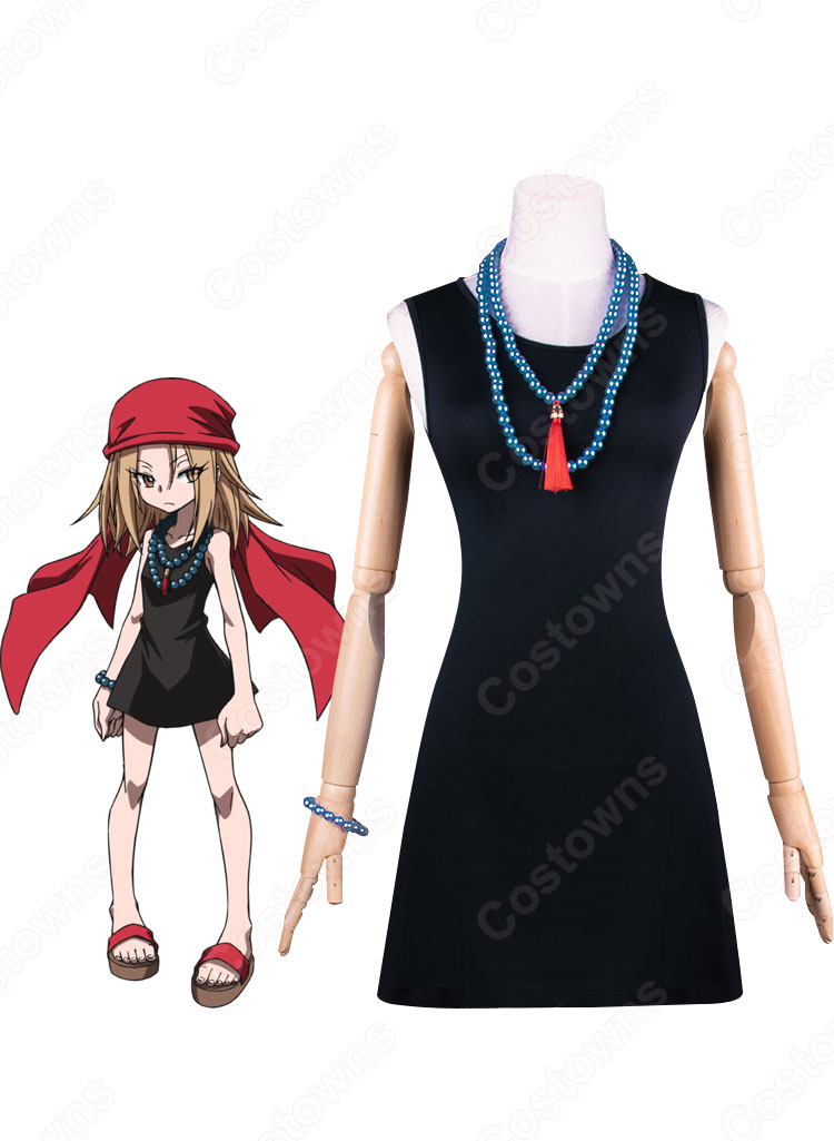 恐山アンナ (キョウヤマアンナ) コスプレ衣装 『シャーマンキング(SHAMAN KING)』 麻倉葉の嫁 cosplay 仮装 変装-1