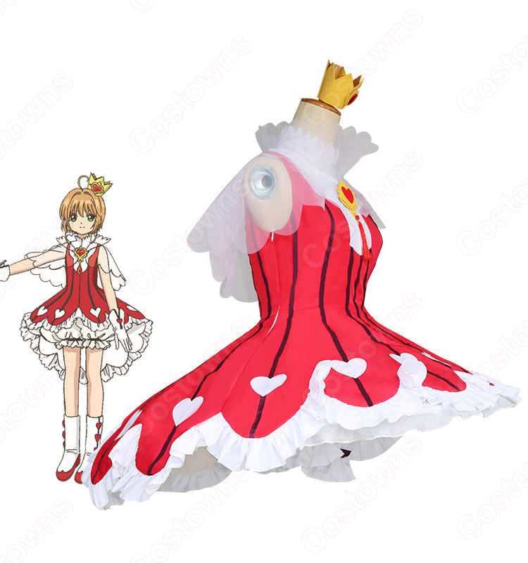 カードキャプターさくら　コスプレ　衣装　バトルコスチューム 木之本桜（きのもとさくら） バトルコスチューム 蓮の花柄中華風