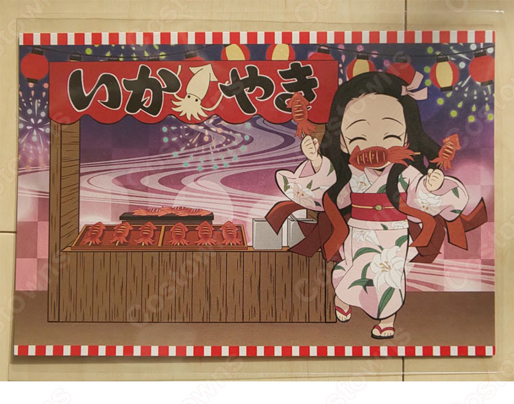 竈門禰豆子 (かまどねずこ) 和服 浴衣 コスプレ衣装 【鬼滅の刃】夏祭り cosplay 仮装 変装-1