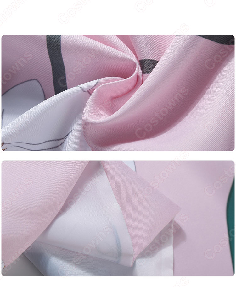 竈門禰豆子 (かまどねずこ) 和服 浴衣 コスプレ衣装 【鬼滅の刃】夏祭り cosplay 仮装 変装-4