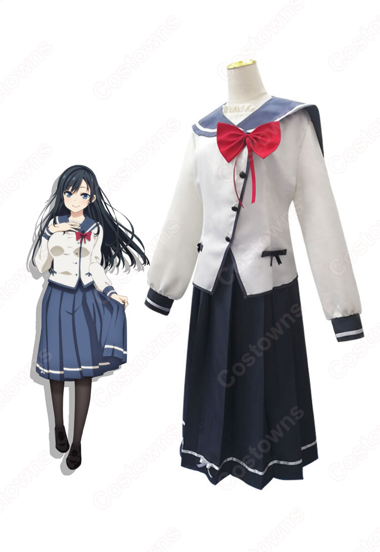 俺好き 三色院菫子 (さんしょくいんすみれこ) コスプレ衣装 『俺を好きなのはお前だけかよ』 西木蔦高校 女子制服 パンジー cosplay 仮装 変装-2