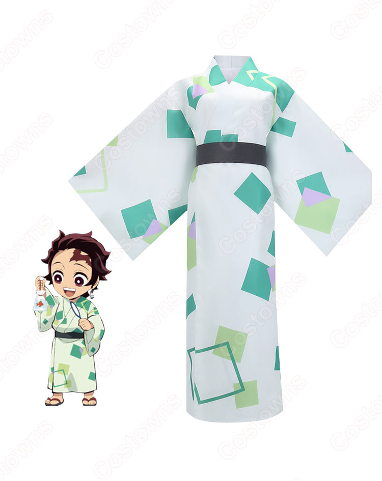 竈門炭治郎 (かまどたんじろう) 和服 コスプレ衣装 【鬼滅の刃】夏祭り cosplay 仮装 変装-2
