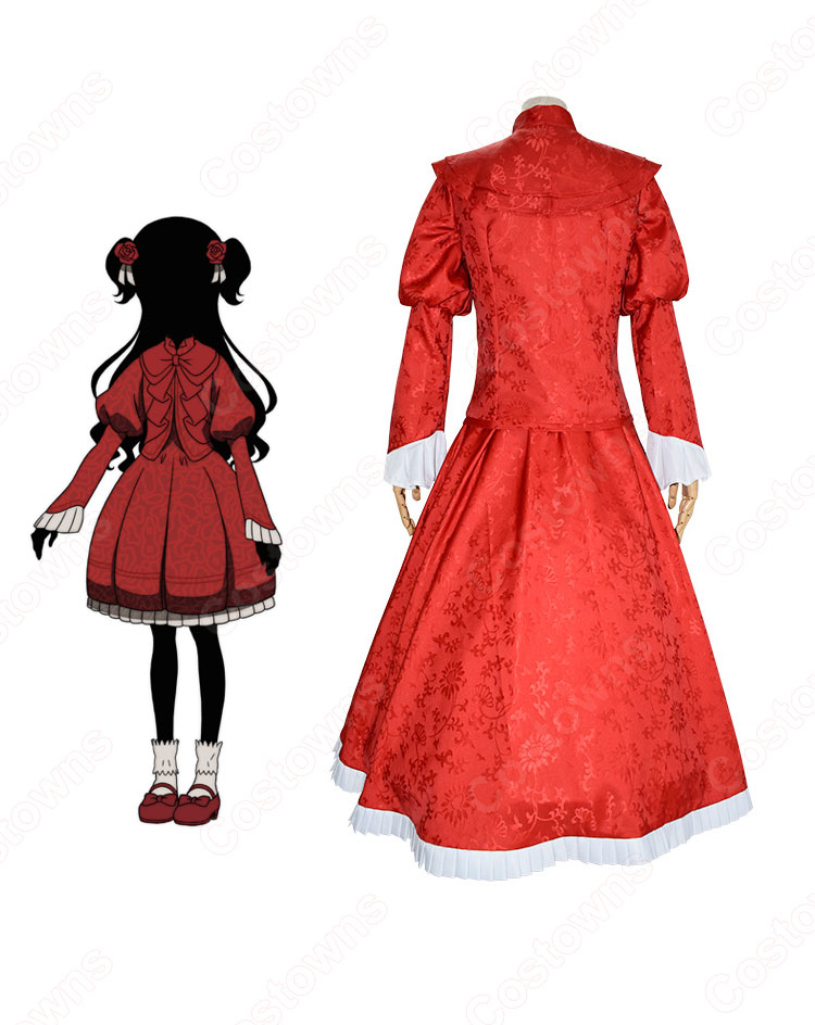 ケイト・シャドー コスプレ衣装 『シャドーハウス』赤ワンピースcosplay 仮装 変装-3