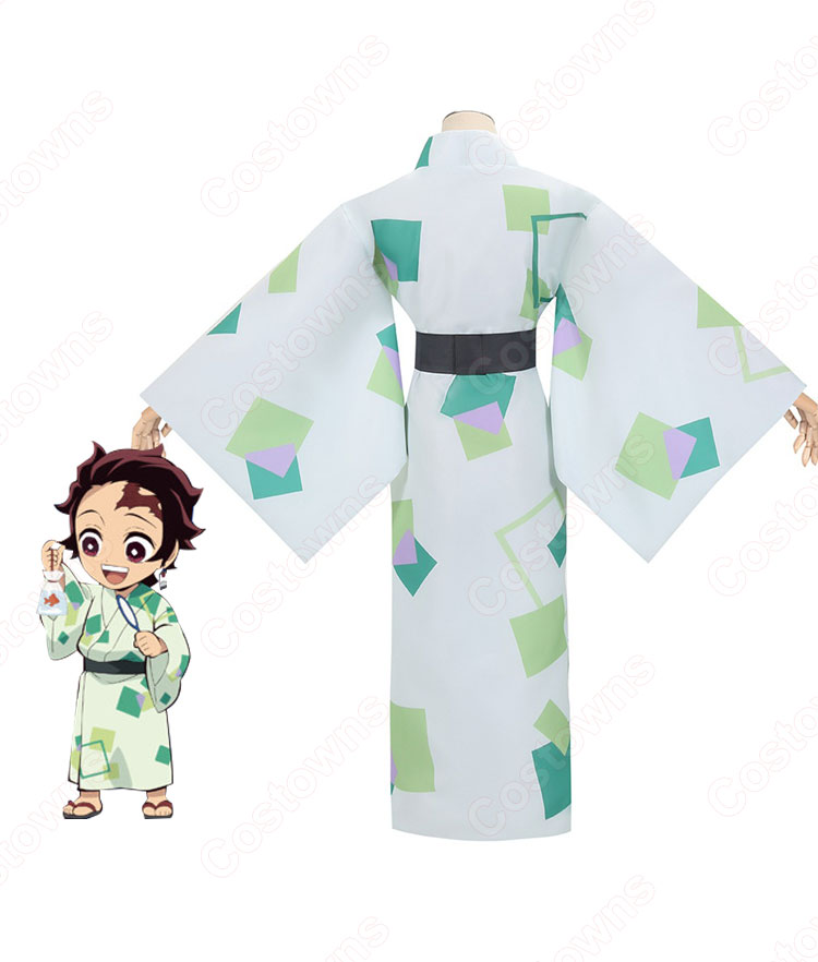 竈門炭治郎 (かまどたんじろう) 和服 コスプレ衣装 【鬼滅の刃】夏祭り cosplay 仮装 変装-3
