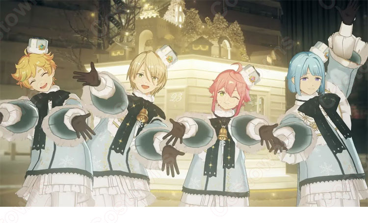 Amazon.co.jp: [wtshop] あんさんぶるスターズ あんスタ ブランコ SHUFFLE×白雪たちのMerryXmas 姫宮桃李 白鳥  藍良 コスプレ衣装 変身 仮装 ハロウィン クリスマス コスチューム cosplay : ホビー