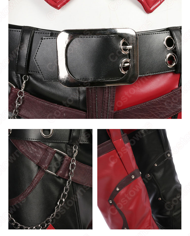 バットマン ハーレイ・クイン コスプレ衣装 『バットマン アーカム・シティ』 ハーレー・クィン cosplay ハロウィン 仮装-5