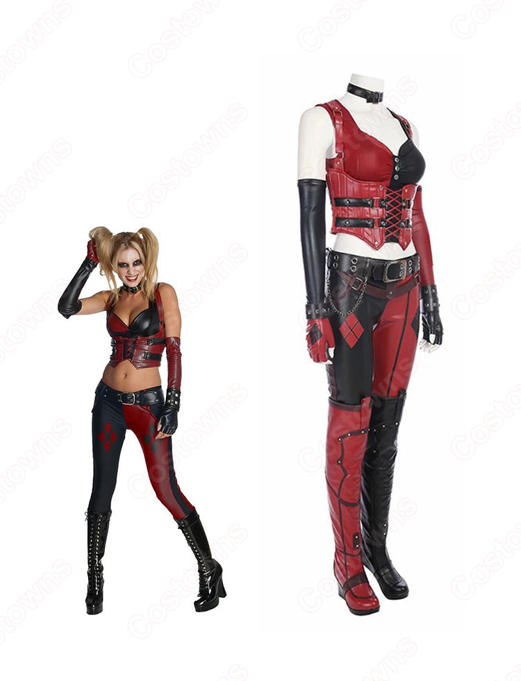 バットマン ハーレイ・クイン コスプレ衣装 『バットマン アーカム・シティ』 ハーレー・クィン cosplay ハロウィン 仮装-2
