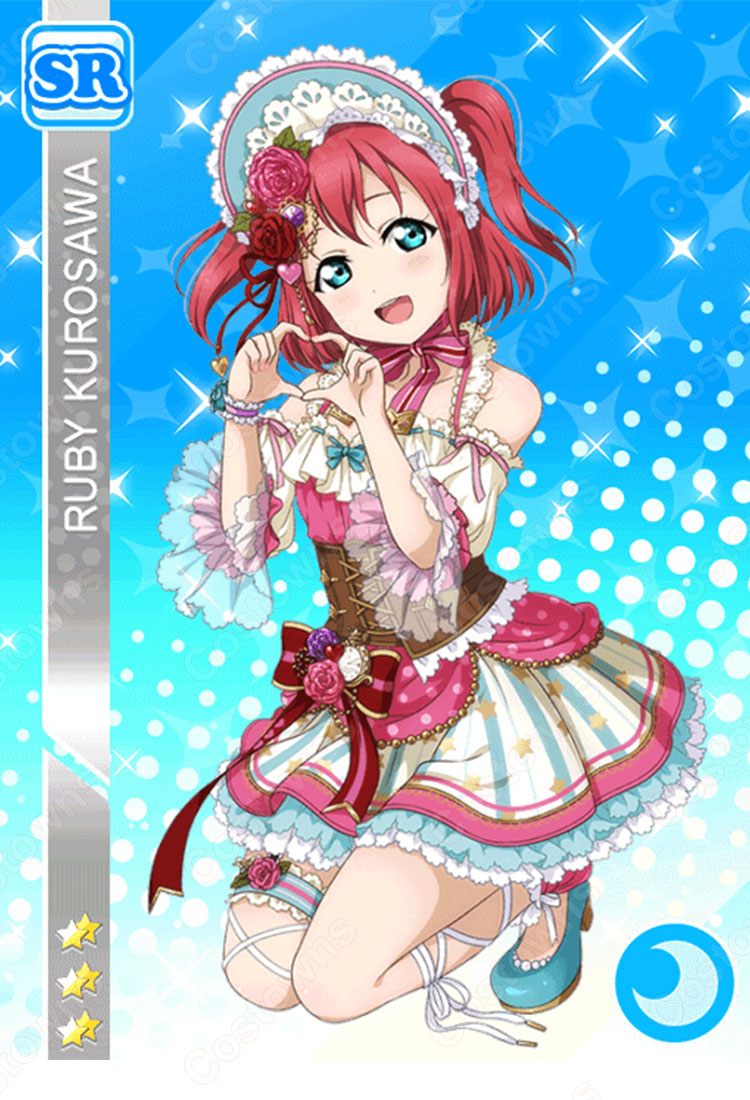 LoveLive! 黒澤ルビィ（クロサワルビィ） バレンタイン編 覚醒後 コスプレ衣装 『ラブライブ！サンシャイン！！』 cosplay 仮装 変装  - Costowns