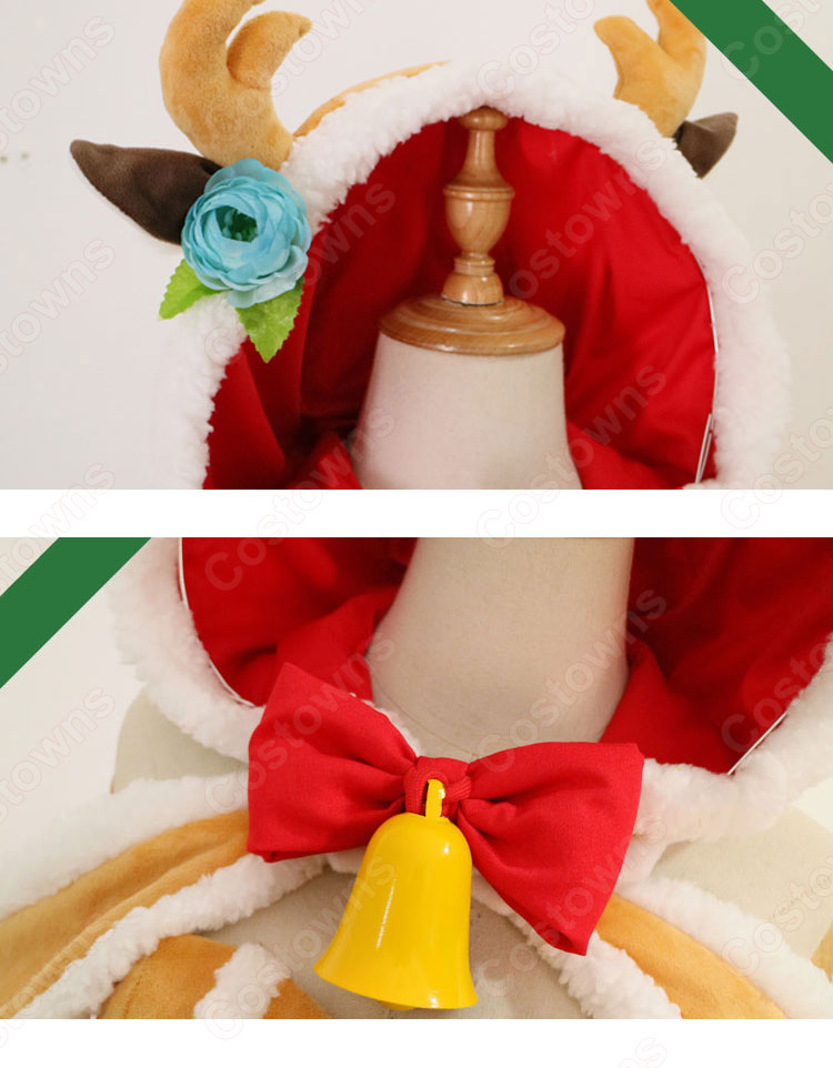 白猫プロジェクト×リゼロ ラム クリスマス衣装 コスプレ衣装『Re:ゼロから交わる白猫生活2』 cosplay 仮装 変装-6