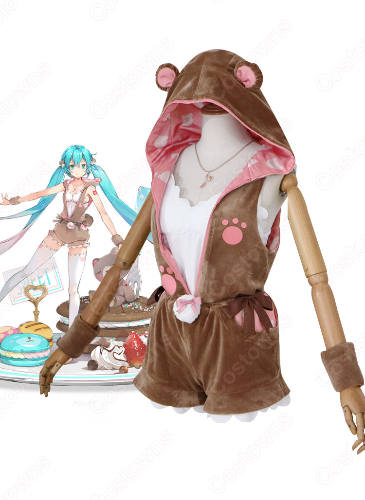 初音ミク クマビスケット コスプレ衣装 高能手办团 cosplay 仮装 変装-2