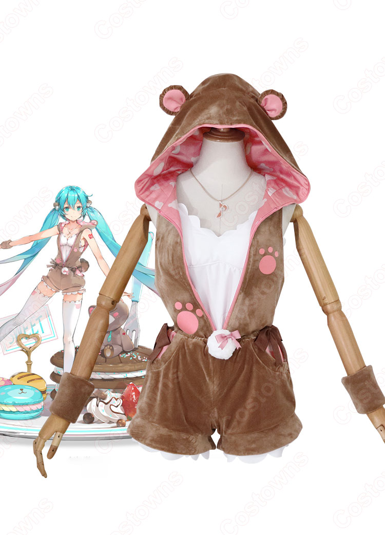 初音ミク クマビスケット コスプレ衣装 高能手办团 cosplay 仮装 変装-1