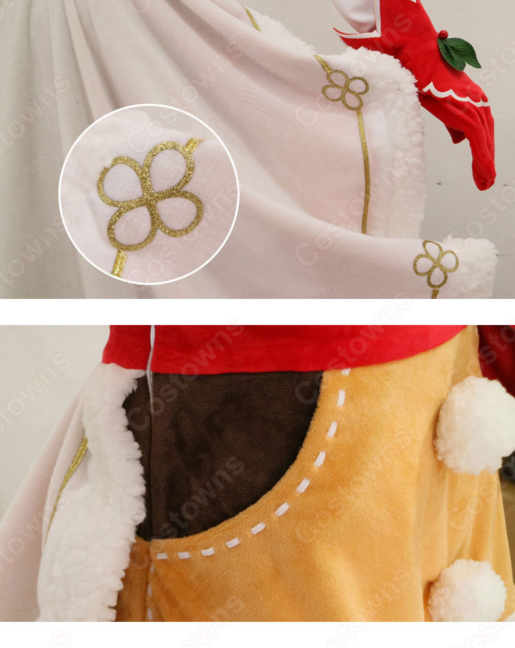 白猫プロジェクト×リゼロ レム クリスマス衣装 コスプレ衣装『Re:ゼロから交わる白猫生活2』 cosplay 仮装 変装-9