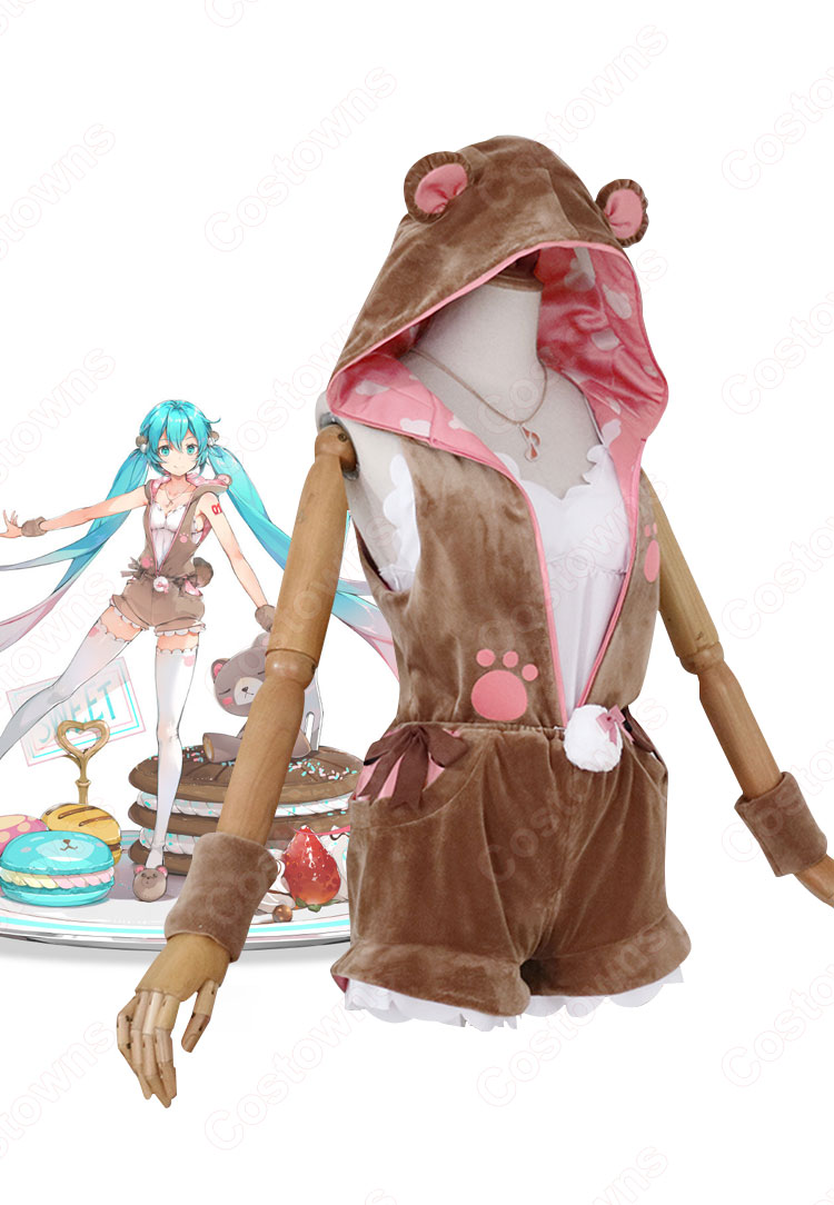 初音ミク クマビスケット コスプレ衣装 高能手办团 cosplay 仮装 変装-4