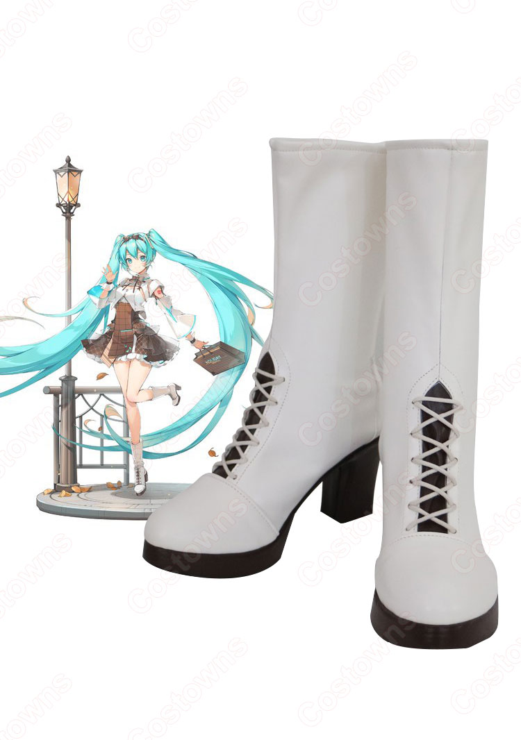 初音ミク コスプレ靴 高能手办团 コラボ 休日 コスプレ 靴/シューズ/ブーツ コスプレ用 道具-1