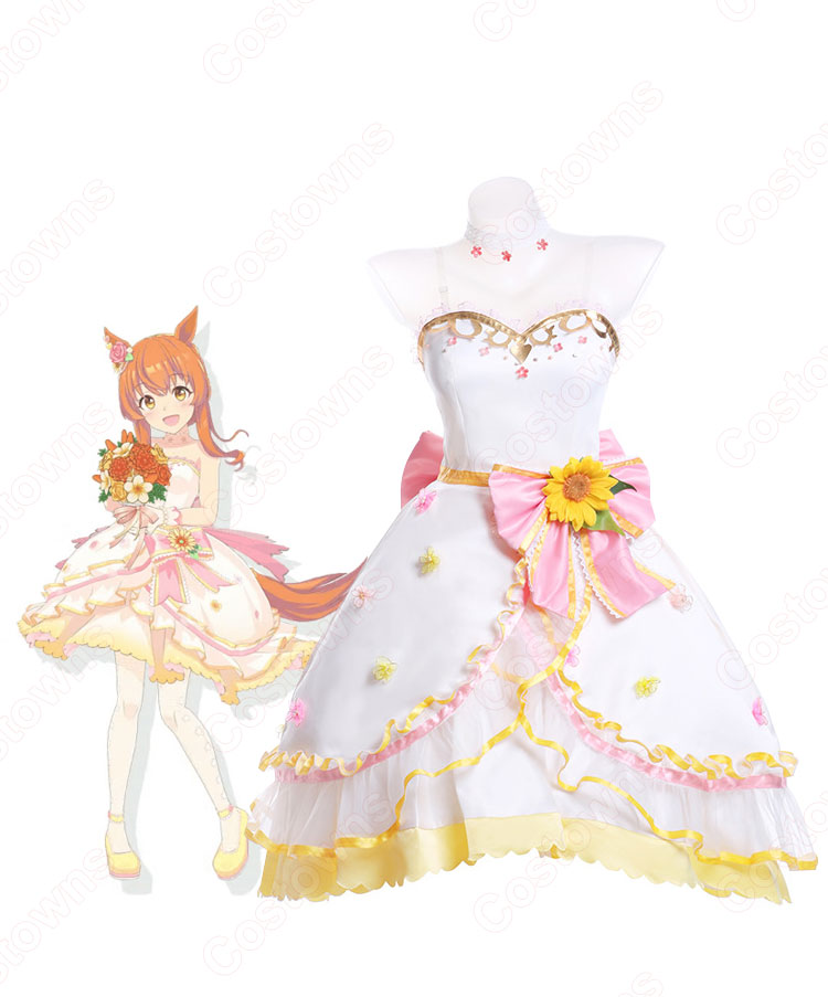 ウマ娘 花嫁マヤノトップガン コスプレ衣装 『ウマ娘 プリティーダービー』 花嫁衣装 cosplay 仮装 変装-1