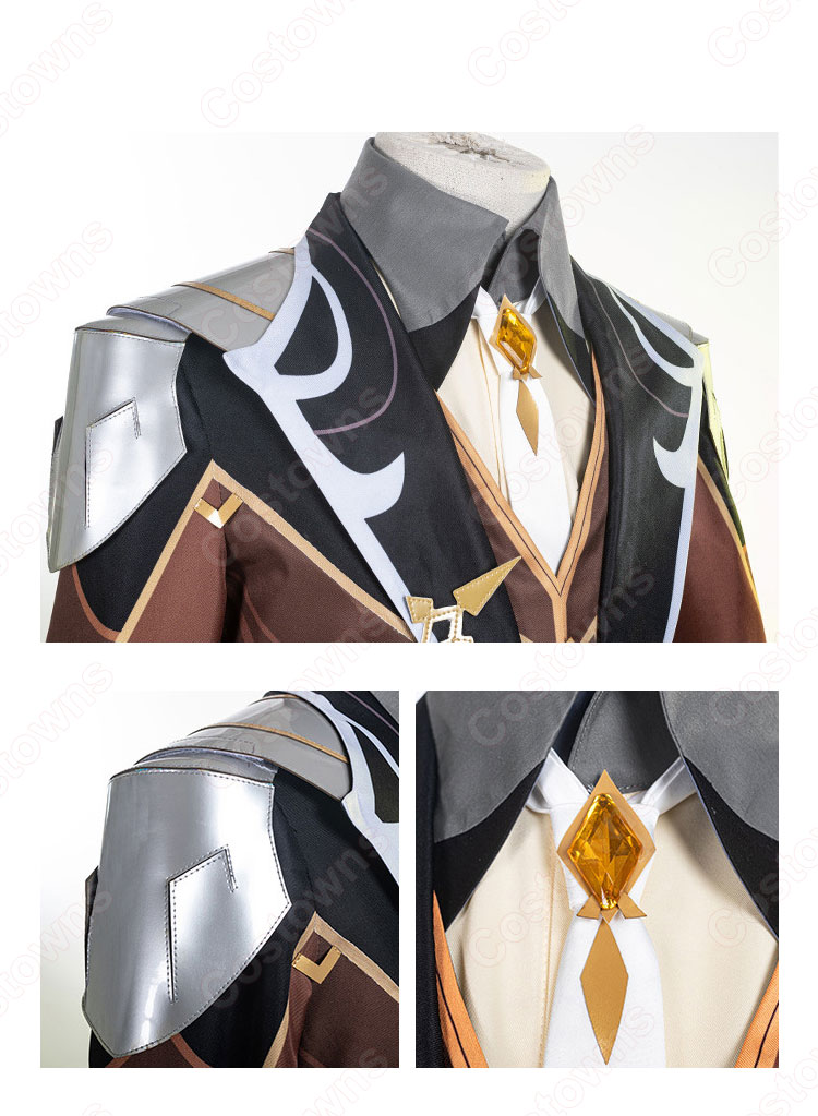 鍾離(ショウリ) コスプレ衣装 『原神(げんしん)』 璃月 往生堂 先生 cosplay 仮装 変装-4