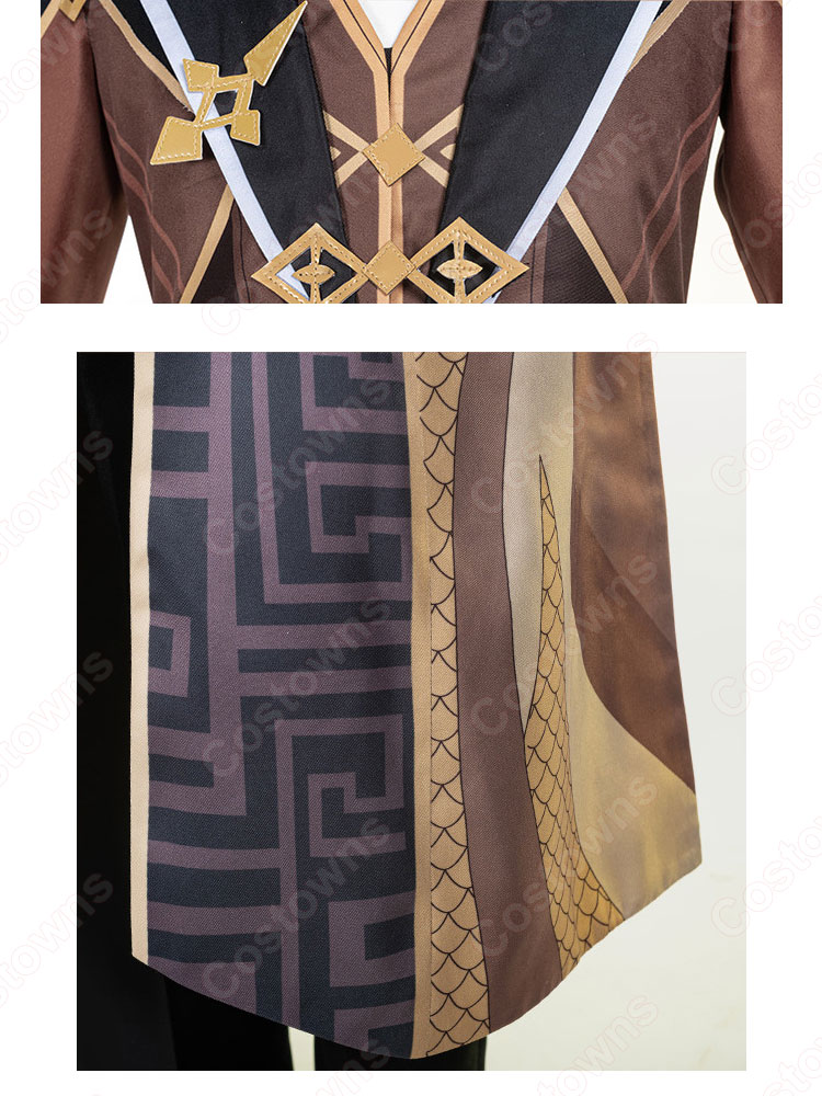 鍾離(ショウリ) コスプレ衣装 『原神(げんしん)』 璃月 往生堂 先生 cosplay 仮装 変装-5