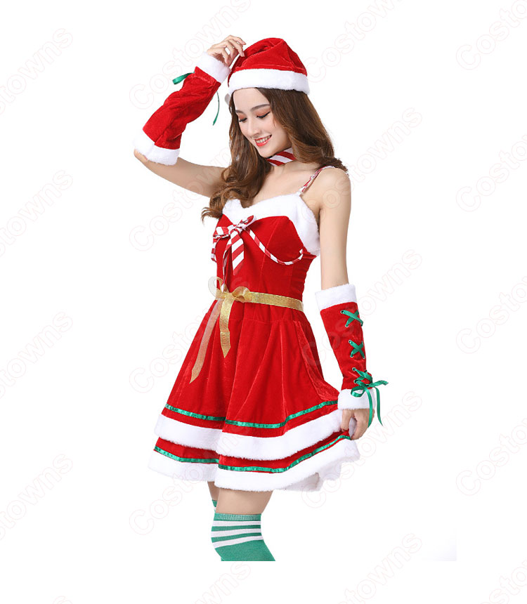 クリスマス コスプレ衣装 サンタ衣装 レディース セクシー ワンピース 大人用-5