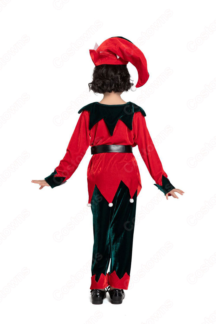 サンタ衣装 クリスマス ピエロ コスプレ衣装 長袖 親子スーツ クリスマス衣装 テーマパーティー衣装 大人用 子供用-11