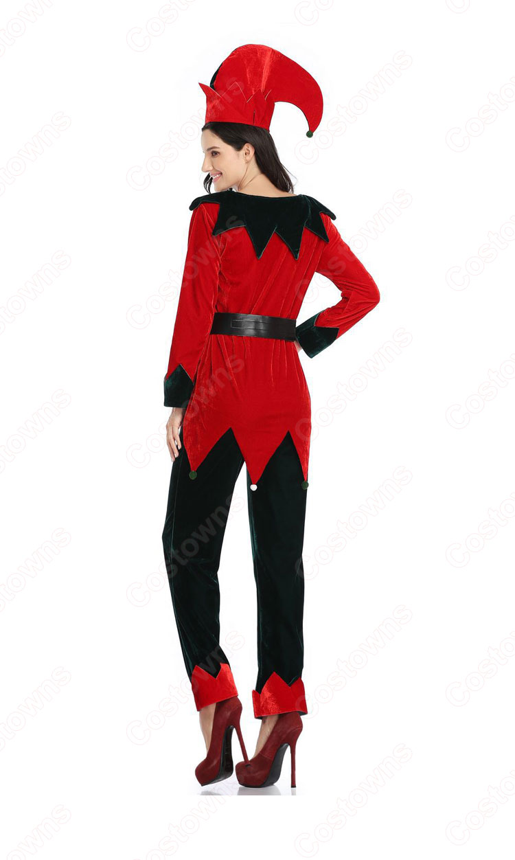 サンタ衣装 クリスマス ピエロ コスプレ衣装 長袖 親子スーツ クリスマス衣装 テーマパーティー衣装 大人用 子供用-7