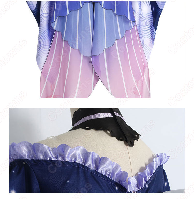 珊瑚宮心海(さんごのみやここみ) コスプレ衣装 『原神(げんしん)』 稲妻 海祇島 現人神の巫女 cosplay 仮装 変装-5