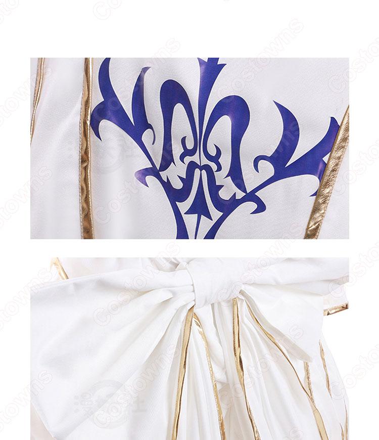 FGO ジャンヌ・ダルク 新霊衣 コスプレ衣装 『Fate/Grand Order 』 『FGOワルツ』 ドレス cosplay 仮装 変装-4