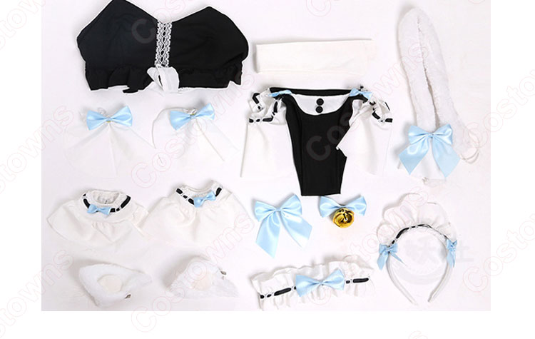 ショコラ バニラ メイド水着 コスプレ衣装 『ネコぱら』 cosplay 仮装 変装-6